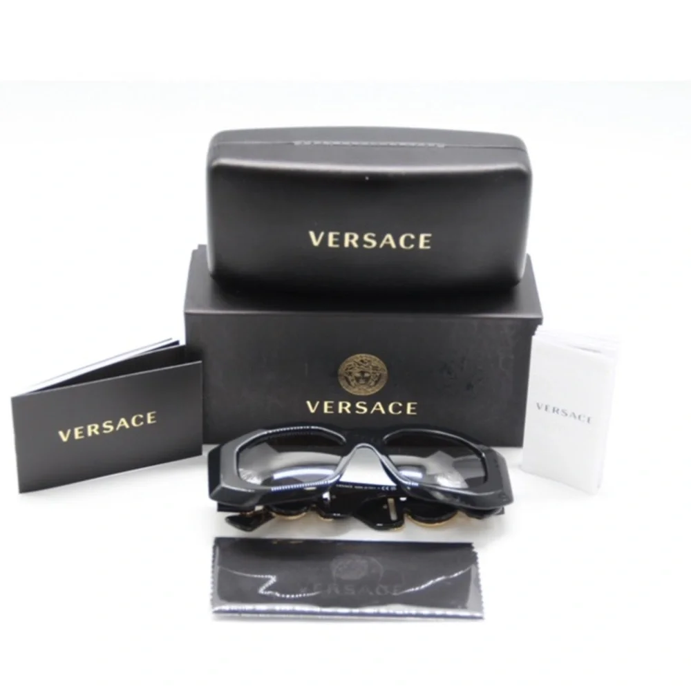 NEW VERSACE VE4425U GB1/87 MEDUSA VERSACE SUNGLASSES MOD 4425U BLACK VE 4425U
